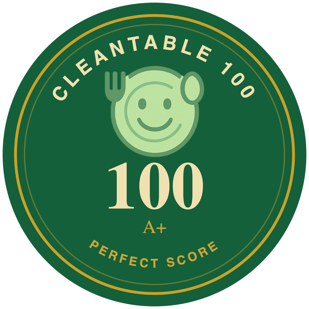 CleanTable 100 — perfect score